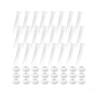 24 PCS Plastic Pool Joint Pins and Rubber Seals, Swimming Pool Connector Pins and Seals Replacement Parts Frame Support Connector Kit Compatible with Above Ground Pool Metal Frame 5.5/6cm(5.5cm)