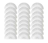 24 Pcs Plastic Protractor 180 Degree, Angle Measurement Ruler Set, Angle Measurement Tool for School, Engineering Classroom, Office, Art Design