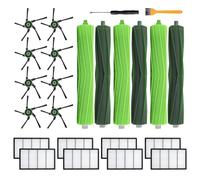 24 PCS Replacement Parts for iRobot Roomba s9 (9150) s9+ s9 Plus (9550) s Series AI Robot Vacuum Cleaner Accessories Kits Includes 3 Set Rubber Brushes, 8 Filters, 8 Side Brushes, 2 Tools