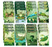 24 Pcs Reptile Birthday Party Decorations Reptile Mini Notebooks Reptile Party Favors Mini Notepads Reptile Lizard Snake Spiral Pocket Notebooks for Reptile Birthday Gifts Rewards 2.36 x 3.54 Inch