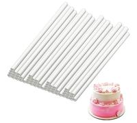 24 Pcs Reusable Plastic Cake Dowels for Tiered Cakes | 9.5in Cake Supports for Tiered Cakes, Stacking Support Rods & Tiered Construction Sticks
