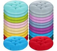 24 Pcs Round Floor Cushions Floor Pillows Meditation Seat Pillows Flexible Seating for Adults Kids 12 Colors Chair Cushions for Classroom, Nursery, Living Room, Yoga (Multi Color,Medium 15.7 Inch)
