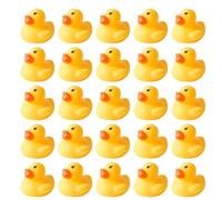 24 Pcs Rubber Ducks Multipack, Twenty Five Floating Rubber Duck Bath Toys, Mini Duck Toys for Bathtub Play, Party Supplies and Gift Giving, Compact Size 3.5 cm