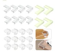 24 Pcs Safety Corner Protectors Guards for Kids,Corner Protectors for Baby,Corner Guard & Edge Safety Bumpers Clear,Noctilucent Proofing Corners with Strong Adhesion