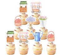 24 PCS She's Off the Market Cupcake Topper Farmers Market Bridal Shower Cake Decor Off the Market Decorations Farm for Bridal Showers Party Supplies