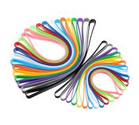 24 Pcs Silicone Bands, Silicone Rubber Bands for Books, Book Strap, Colorful Elastic Rubber Band for Planner, Crab Traps, Art, Wrapping, Exercise, Bag Wraps (2 Sizes,12 Colors)