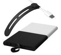 24 Pcs Silicone Cable Ties, Reusable Cable Ties, High Elasticity Cord Wraps for Electrical Cords, Multipurpose Cord Organizer for Charger Cables, Headphone Wrap (White + Black)