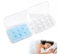 24 Pcs Silicone Ear Plugs Reusable Noise Cancelling Earplugs for Sleep Soft Moldable Waterproof Earplugs with Case for Snoring Studying Travel Airplanes Swimming