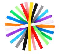 24 Pcs Silicone Elastic Bands 5.5inch Thick Elastic Bands Colorful Rubber Band Elastics Rubber Wrapping Band for Office Supply File Folders Books Art School Home Cooking Wrapping