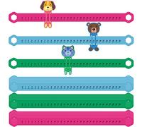 24 Pcs Slide and Learn Number Line 16.5 x 1.5 Inch PVC Number Line for Student, 0 to 30 Math Number Line Animal Positive Integers Number Lines Childhood Education Materials for School (Bright Colors)
