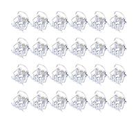 24 Pcs Small Hair Clips Tiny Claws Pins Clamps Plastic Resin for Women Girl s Decoration Styling Tools Accessories Unique Tooth Design Smooth Bottom Easy to Wear Daily Use