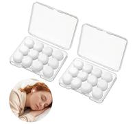 24 Pcs Soft Silicone Moldable Ear Plugs Reusable Noise Cancelling Earplugs Sleep Ear Plugs for Sleeping, Swimming, Snoring, Study, Travel, Work(12 Pairs)
