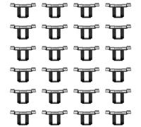 24 Pcs Solar Panel Water Drain Clips, 30mm Photovoltaic Modules Cleaning Clamps Black UV Resistant PV Panel Water Guide Buckle for Drainage