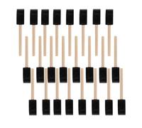 24 Pcs Sponge Paint Brushes, 1 Inch Foam Brush, Sponge Foam Paint Brushes for Arts and Crafts Painting Craft, for Acrylics, Stains, Varnishes, Crafts(Black)