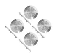 24 Pcs Stainless Steel Blind Sidewalk Guide Nail Studs for Walkways | Silver round Markers, Easy Installation and Ground Anchoring, Concrete Pavements, Busy Pedestrian Areas