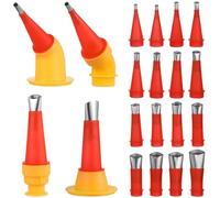 24 Pcs Stainless Steel Caulking Nozzle Tips Set for Smooth Sealing