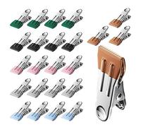 24 Pcs Stainless Steel Clothes Pegs Strong, Laundry Pegs, Clothes Line Pegs, Metal Clothes Storm Pegs, Heavy Duty Clothesline Pegs, Multipurpose Clothespins for Clothes, Jeans, Socks, Towel, Photos