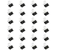 24 PCS Stainless Steel Folding Back Clips Metal Paper Clamps Long Tail Clips for Food Bags Drawing Board Large Clips for Home Office