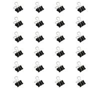 24 PCS Stainless Steel Folding Back Clips Metal Paper Clamps Long Tail Clips for Food Bags Drawing Board Large Clips for Home Office