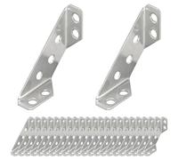 24 PCS Stainless Steel Triangle Support Frame Corner Brackets, Furniture Corner Connector