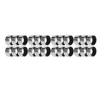24 pcs Stainless Steel Wine Bottle Drip Ring Collar for Elegant Serving | Polished Silver Finish, Sponge Lining and Detachable Insert, Dishwasher Safe for Restaurants and Gifting