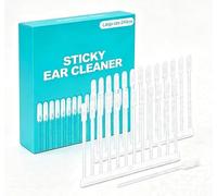 24 Pcs Sticky Cotton swabs Professional Ear Cleaner Set Earwax Removal Tool,Reusable Ear Wax Removal,Dry Ear Cleaning Kit,Sticky Ear Cleaning Sticks for Adults Daily Use