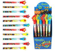 24 Pcs Superhero Text Multi Point Pencils