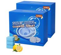 24 PCS Toilet Cleaner Tablets, Heavy Duty Toilet Descaler and Limescale Remover, Effective Toilet Bowl Cleaner Tablets for Hard Water Stains, Ideal for Home and Hotel Use
