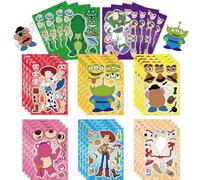 24 Pcs Toy Inspired Story Face Stickers, Make Your Own Stickers Characters DIY Stickers for Kids Party Favor Supplies Craft