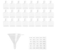 24 Pcs Travel Size Portable Empty Squeeze Pouch, 30ml Plastic Stand Up Spout Pouch Squeezable Bags Containers