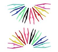 24 Pcs Tweezers First Aid Disposable Plastic Beads Medical Craft Tweezers for Crafts Making