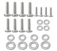 24 Pcs Universal TV Mounting Hardware Kit, m4/m6/m8 Screws, TV-Stand Screw Stainless for TV and Monitor Mounts Bracket Fixing Stainless Steel Screws Washers, Monitor Mounts Bracket Fixing