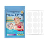 24 Pcs UV Stickers for Sunscreen, Waterproof UV Detection Stickers, Sun Cream Stickers to Reapply,UV Detection Reminder UV Patch for Kids Adults Waterproof Patches, Changes Color When Time to Reapply
