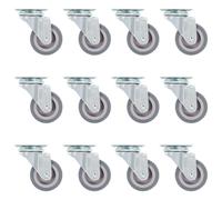 vidaXL 24 Pcs Swivel Casters 50 Mm