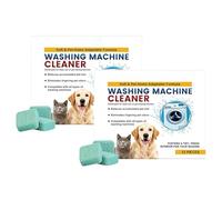 24 Pcs Washing Machine Cleaner Tablets, Formulated for Pet Owners, Compatible with HE Top and Front Load Washers, for Pet Hair, Odors, and Residue, Septic Safe & Fragrance Free