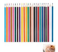 24 PCS Watercolour Pencils, Water Soluble Pencils for Artists, Vibrant Coloured Art Pencil for Sketching Drawing Colouring, Watercolour Pencil for Adults Students Beginners, Eco-Friendly Art Supplies