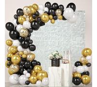 24 Pcs White Shimmer Wall Backdrop Panels for Party, MSDADA 6 FT x 4 FT White Sequin Backdrop for Birthday Graduation Home Party Decorations Anniversary Decor