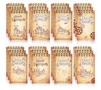 24 Pcs Wizard Party Notebooks Happy Birthday Spiral Notepads Summerween Small Notepad Mini Pocket Journal Castle Bat Notebooks for Kids Birthday Gift Stuffers School Office Supply, 2. 36 x 3. 94 Inch