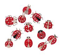 24 Pcs Women Brooches Pins Cartoon Ladybug Corsage Pins Clothes Pins for Woman Girl Lady
