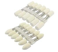 24 Pcs Wool Polishing Bits - Wool Felt Polishing Kits with 1/8 Inch Mandrel for Dremel Rotary Tools (Polishing Point Diameter:10mm)