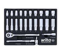 24 Piece 3/8” Drive Professional Socket Tray Set - Metric