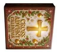 24 Piece Crosses Ornament Advent Set with Scripture Readings to Enhances Holiday Spirituality and Tradition Advent Calendars Countdowns