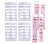 24-Piece Eyebrow Stencil Set with Elastic Band, Reusable Eyebrow Shape Stencil for Precise Make-Up, Symmetrical Brow Styling Tool for Beginners