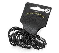 24 PIECE MINI THIN PONY TAIL ELASTIC BOBBLES PONIO HAIR BANDS SET