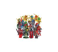 24-Piece Ninjago Mini Figures Set: Kai, Jay, Sensei Wu & Master Building Blocks Toys