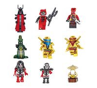 24-Piece Ninjago Mini Figures Set: Kai, Jay, Sensei Wu - Master Building Toys for Ages 7-14