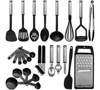 24 Piece Silicone Kitchen Utensil Set, Heat Resistant Cookware