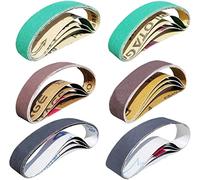 24 Pieces 3/4 inch x 12 inch Replacement Belt kit for Work Sharp Knife and Tool Sharpener Ken Onion Edition (WSKTS-KO) - 80/120/240/400/1000/1200 Grits