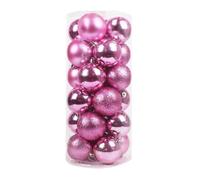 24 Pieces 30mm Christmas Clear Baubles Ornaments Shatterproof Christmas Tree Decorations Large Hanging Ornament Xmas Ball Decorations for Holiday Wedding Party Decor
