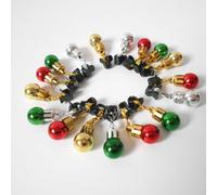 24 Pieces 5x2cm Beard Ornaments For Men Christmas - Christmas Beard Baubles Set, Beard Christmas Baubles Decor, Colorful Christmas Beard Hair Ornament, Christmas Facial Hair Baubles For Men